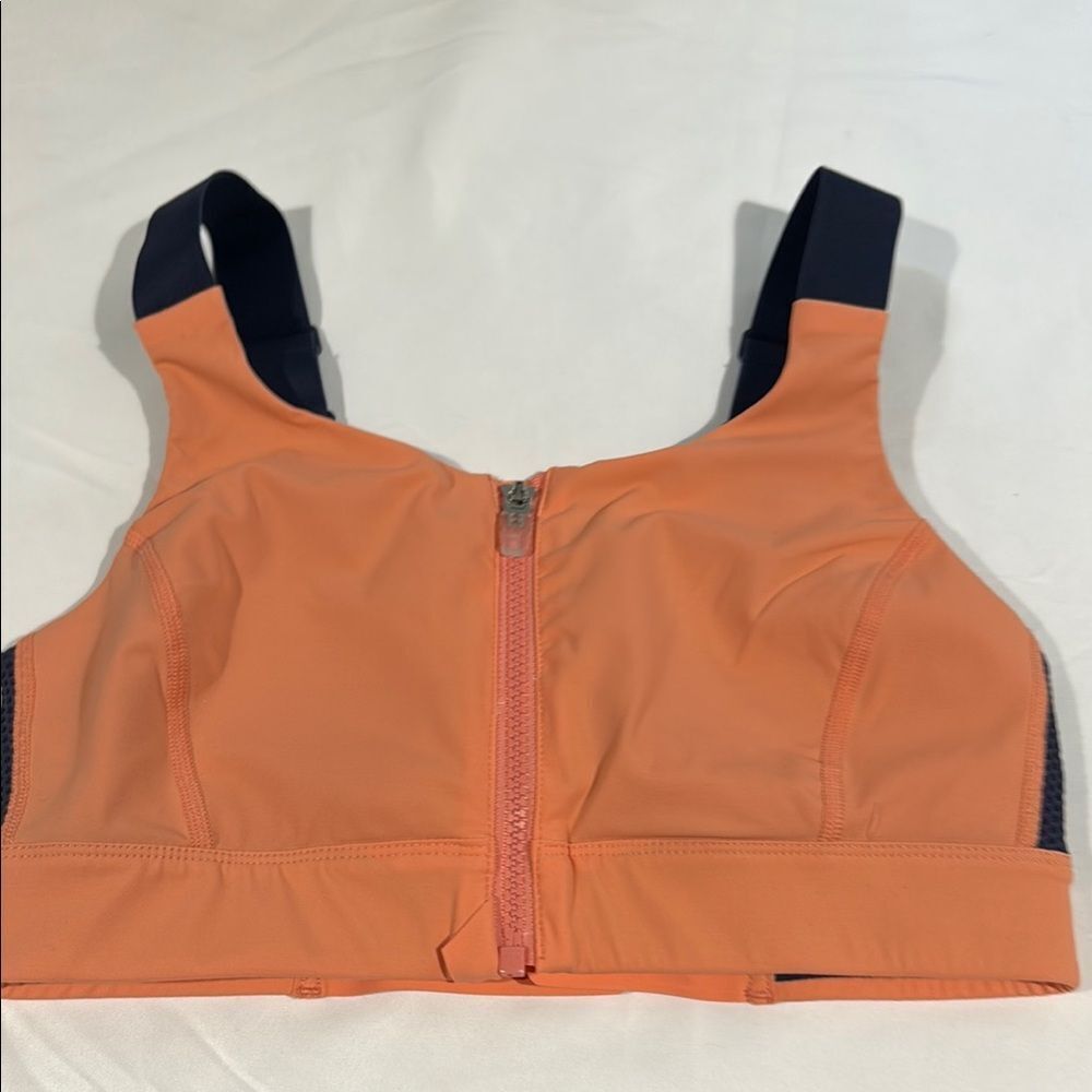 Outdoor Voices Melon/Navy Powerhouse  Sports Bra Tech Support S/M-Cup
